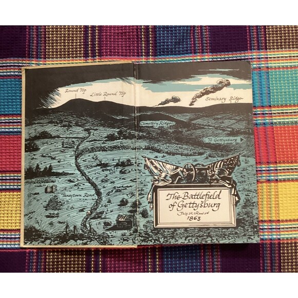 Vintage 1955 We Were At The Battle of Gettysburg Hardcover Book Grosset & Dunlap - Picture 5 of 13